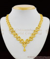 Fancy Heart Model Gold Plated Necklace Loved Valentines Gift NCKN1399