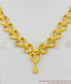 Fancy Heart Model Gold Plated Necklace Loved Valentines Gift NCKN1399