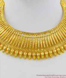 Grand Kerala Bridal Choker Necklace Collection One Gram Guarantee Jewelry NCKN1403