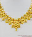 Pure Gold Anchor Model Beads Bridal Design Necklace With Guarantee NCKN1408
