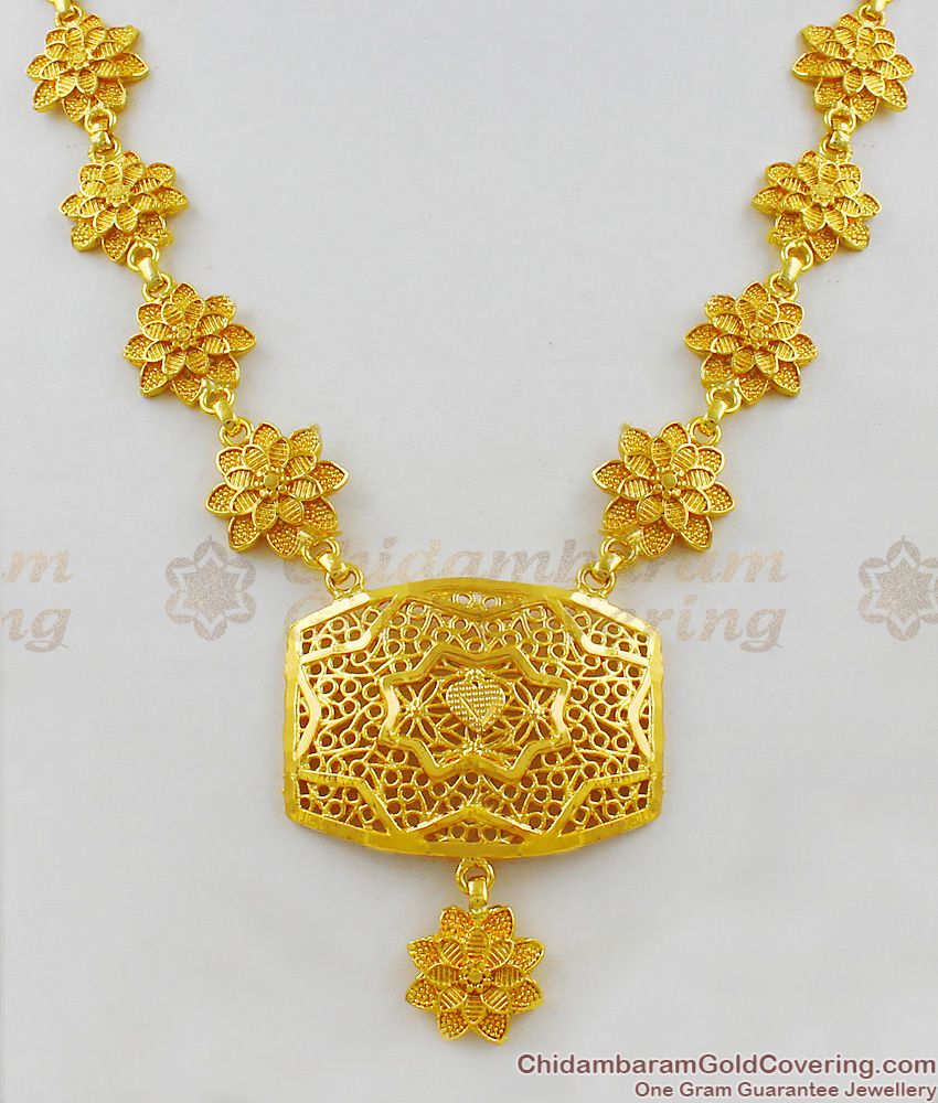 Majestic Flower Pattern Big Dollar Gold Plated Necklace Guarantee Jewellery NCKN1412 Majestic Flower Pattern Big Dollar Gold Plated Necklace Guarantee Jewellery NCKN1412