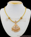 Impon Gati Stones First Quality Guaranteed Gold Necklace Multicolor Design NCKN1415