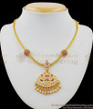 Colorful Gati Stones Impon Gold Necklace Traditional Design For Ladies NCKN1416