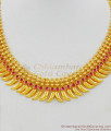 Beautiful Kemp Stone Mullaipoo Kerala Necklace Patterns for Marriage Functions NCKN1422