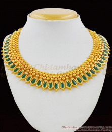 Grand Heavy First Quality Palakka Gold Necklace Choker Kerala Design Bridal Jewellery NCKN1425 Grand Heavy First Quality Palakka Gold Necklace Choker Kerala Design Bridal Jewellery NCKN1425
