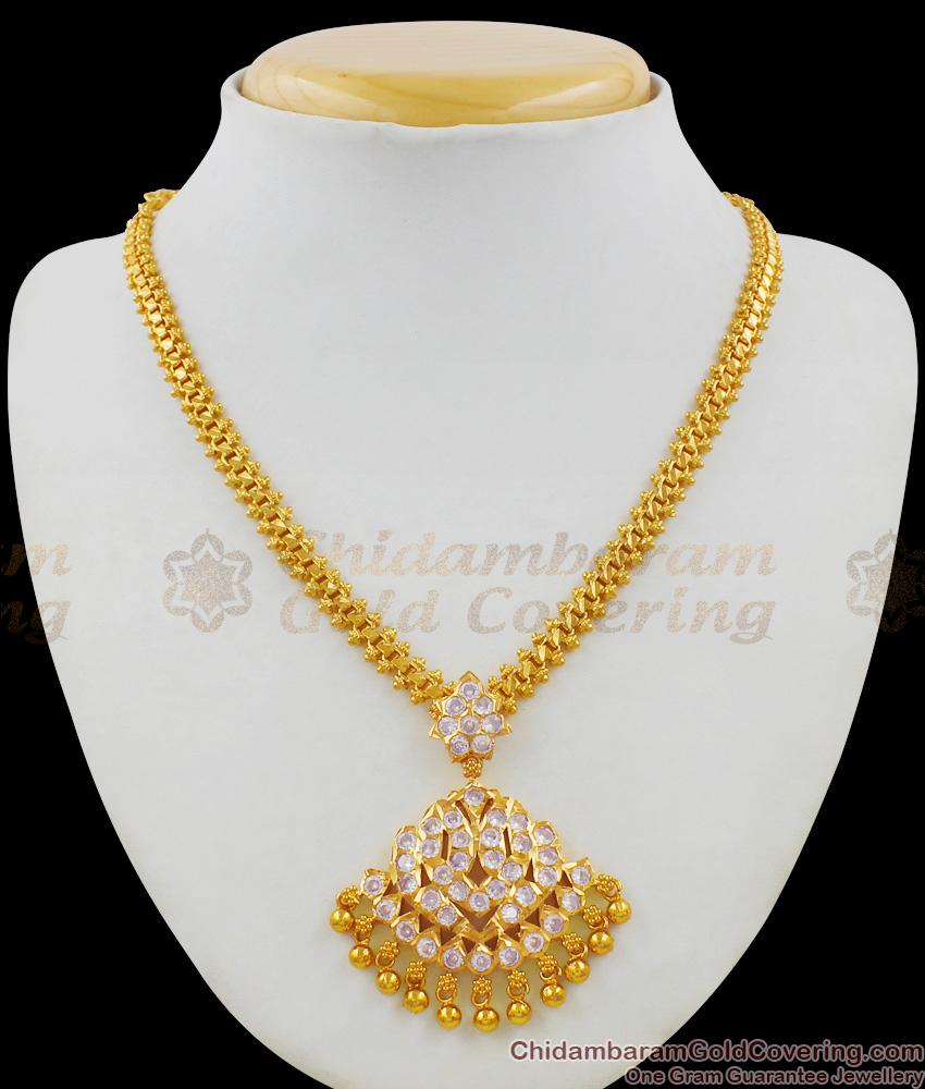 Grand First Quality Real Gold Tone Chain with Impon Dollar Collections Online NCKN1442