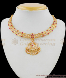 Peacock Design Attigai Stunning Multi Color Gati Stones Impon Five Metal Jewelry NCKN1446