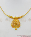 Closed Neck Trendy Look Gold Plated Thin Chain Type Necklace Jewelry NCKN1482