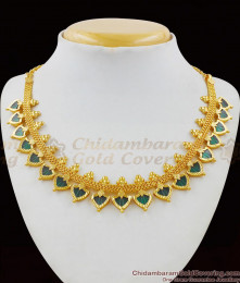 Grand Heavy First Quality Palakka Gold Necklace Choker Kerala Design Bridal Jewellery NCKN1490 Grand Heavy First Quality Palakka Gold Necklace Choker Kerala Design Bridal Jewellery NCKN1490