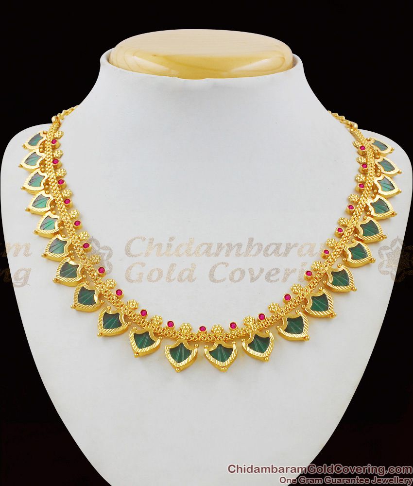 Traditional Attigai Kerala Palakka Necklace For Ladies Best Selling Jewellery NCKN1492