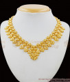 High On Fashion Trendy Gold Plated Admiring Design Necklace For Ladies Party Wear NCKN1493