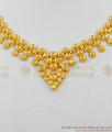 Eye Catchy Real Gold Heart Leaf Model Bridal Necklace Collection Online NCKN1495