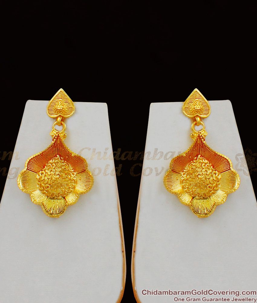 Enamel Forming Gold Flower Dollar Model Bridal Necklace With Earrings Set Jewelry NCKN1498