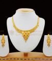 Beautiful Gold Forming Imitation Necklace Earrings Bridal Jewelry Set NCKN1501