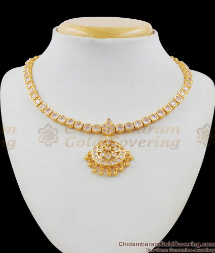 White Stone Necklace Designs In Gold With Price 2024 www.alhudapk