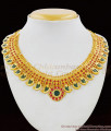 Full Stone work Grand Heavy First Quality Palakka Choker Kerala Design Bridal Jewellery NCKN1506