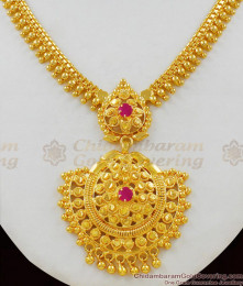 Marvelous Ruby Stone Dollar Chain Design Bridal Necklace Collections NCKN1542 Marvelous Ruby Stone Dollar Chain Design Bridal Necklace Collections NCKN1542