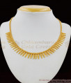 Traditional Kerala Gold Imitation MullaiPoo Necklace One Gram Gold Jewellery NCKN1554