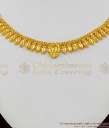 Light Weight Traditional Kerala Mullai Leaf Necklace Design NCKN1557