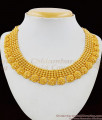 Grand Flower Gold Beads Design One Gram Gold Necklace Collection NCKN1559
