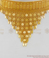 Traditional Kerala Design Net Pattern Gold Close Neck Net Choker Necklace NCKN1561