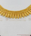 Bridal Make Design Pure Gold Closed Necklace Model For Marriage NCKN1575