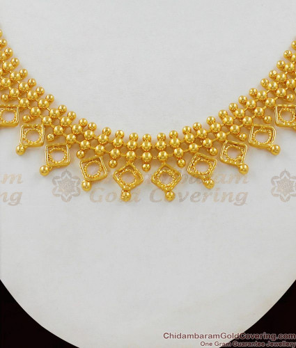 Trendy Design Gold Plated Necklace Onam 