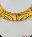 Real Gold Mullai Arumbu Design One Gram Gold Kerala Model Necklace Collection NCKN1578 Real Gold Mullai Arumbu Design One Gram Gold Kerala Model Necklace Collection NCKN1578