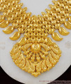 Luxury Model Real Gold Mango Leaf Model Necklace Onam Series Collection NCKN1581