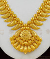 Kerala Model Pure Gold Leaf Model Grand Flower Dollar Necklace Onam Series Collection NCKN1586