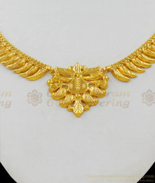 Wonderful Kerala Pattern One Gram Gold Plated Necklace Jewelry At Low Price NCKN1593