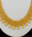 Supreme Jewelry Collection Mullaipoo Design Gold Finish Necklace For Womens NCKN1594