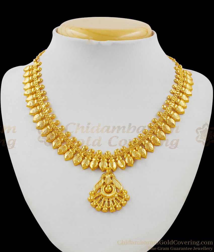 New Fashion Small Dollar Chain Type Kerala Design Necklace For Girls NCKN1595