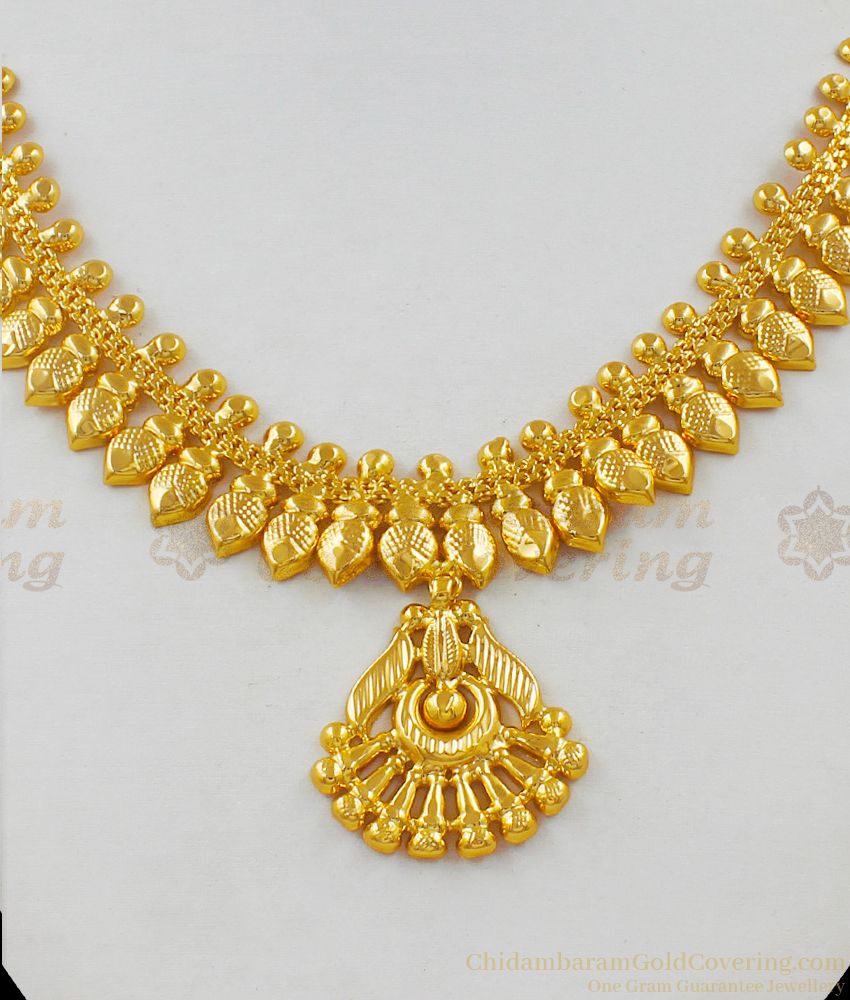New Fashion Small Dollar Chain Type Kerala Design Necklace For Girls NCKN1595
