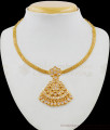 Grand Guaranteed Gold Plated Chain with Impon Flower Dollar Bridal Collection NCKN1610