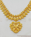 Wonderful Kerala Pattern One Gram Gold Plated Necklace Jewelry For Ladies NCKN1632