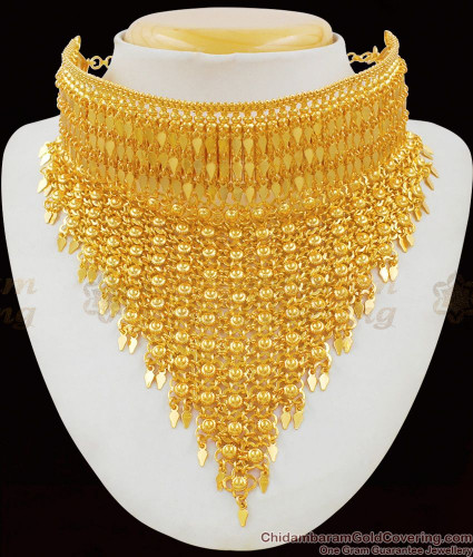 Full neck necklace gold sale