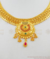 Beautiful Leaf Design Grand Gold Forming Necklace Bridal Collection NCKN1657