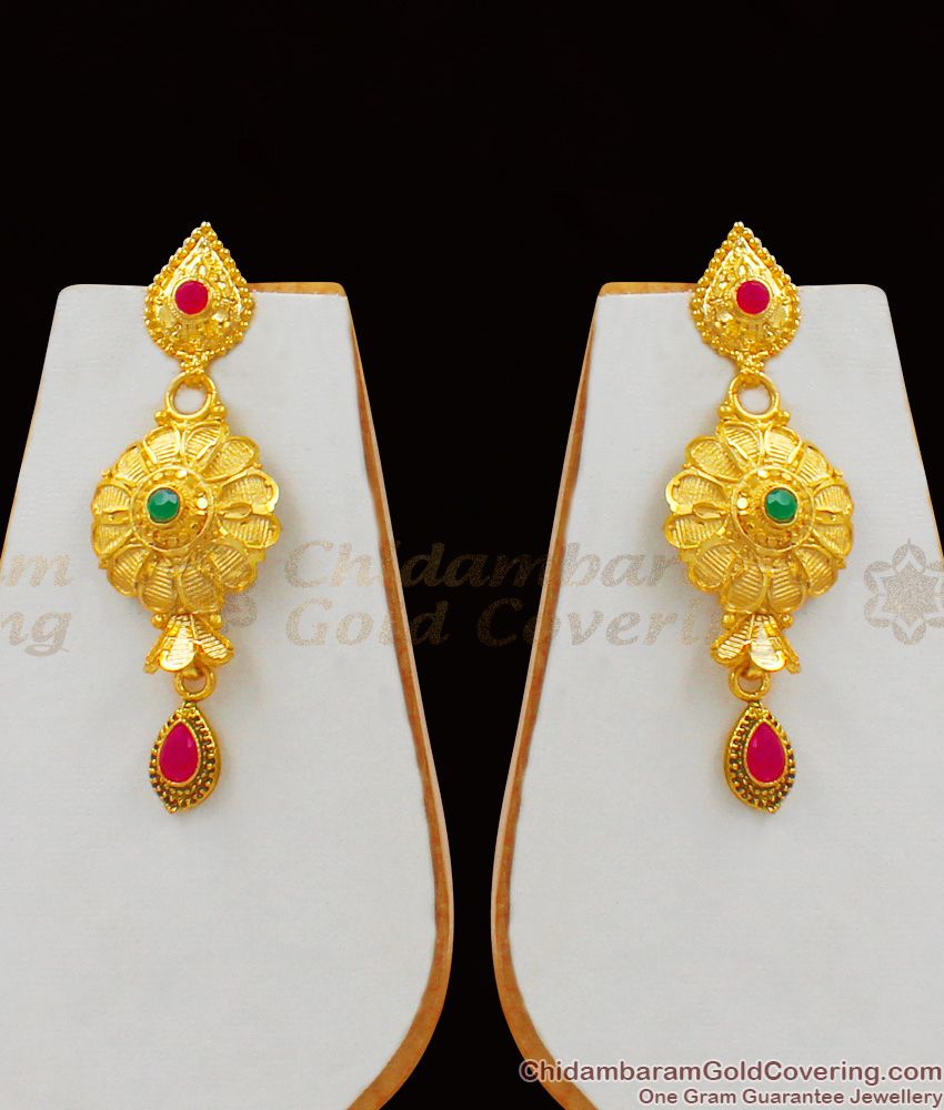 New Fashion Enamel Forming Gold Necklace Bridal Set With Suitable Earrings NCKN1660