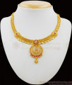 Beautiful American Stone Forming Gold Necklace Reception Set With Earrings NCKN1668