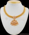 Beautiful Mango Leaf Impon Attigai Necklace Bridal Collections NCKN1676