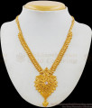 Light Weight Single AD Stone Gold Plated Bridal Necklace South Indian Design NCKN1689