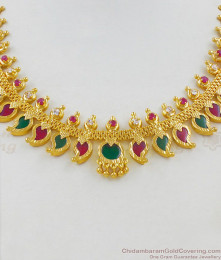 Full Stone work Grand Heavy First Quality Palakka Choker Kerala Design Bridal Jewellery NCKN1696 Full Stone work Grand Heavy First Quality Palakka Choker Kerala Design Bridal Jewellery NCKN1696