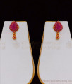 First Quality Semi Precious Full Ruby Stone Necklace Earring Set Collection NCKN1713