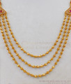 Multiline Gold Beads Imitaion Necklace Collection For Women NCKN1716