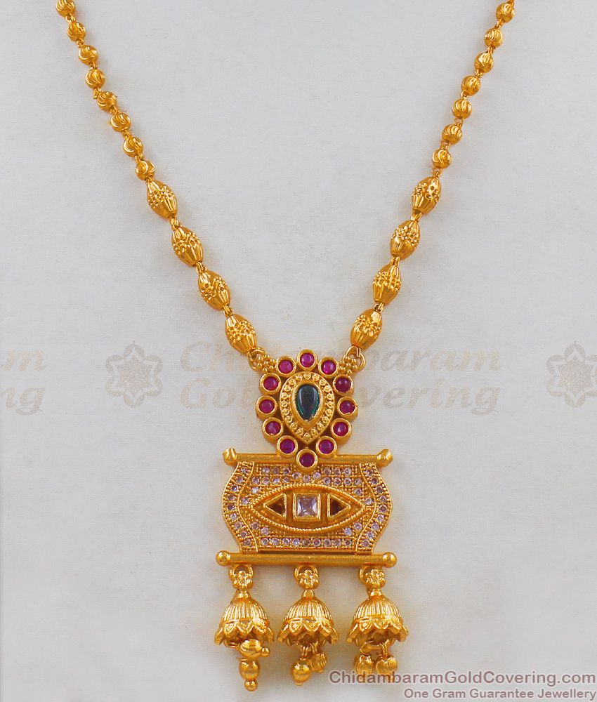 Thewa Jewelry Designs Gold Imitation Necklace Collection For Ladies NCKN1723