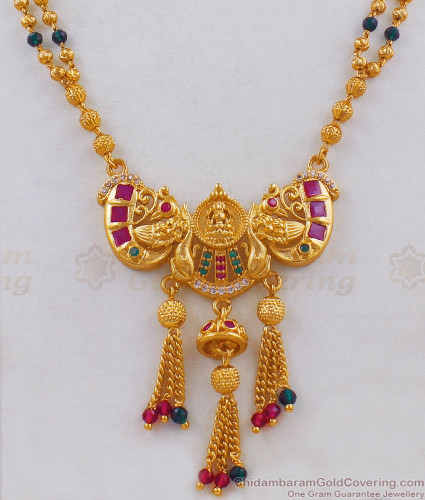 Unique Lakshmi Pendant Necklace 