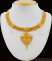 One Gram Gold Beautiful Peacock Necklace Patterns for Marriage Functions NCKN1736