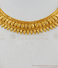 Traditional Kerala Gold Plated Bridal Wear Necklace Collection Latest Model NCKN1737