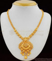 One Gram Gold Beautiful Peacock Necklace Patterns for Marriage NCKN1773
